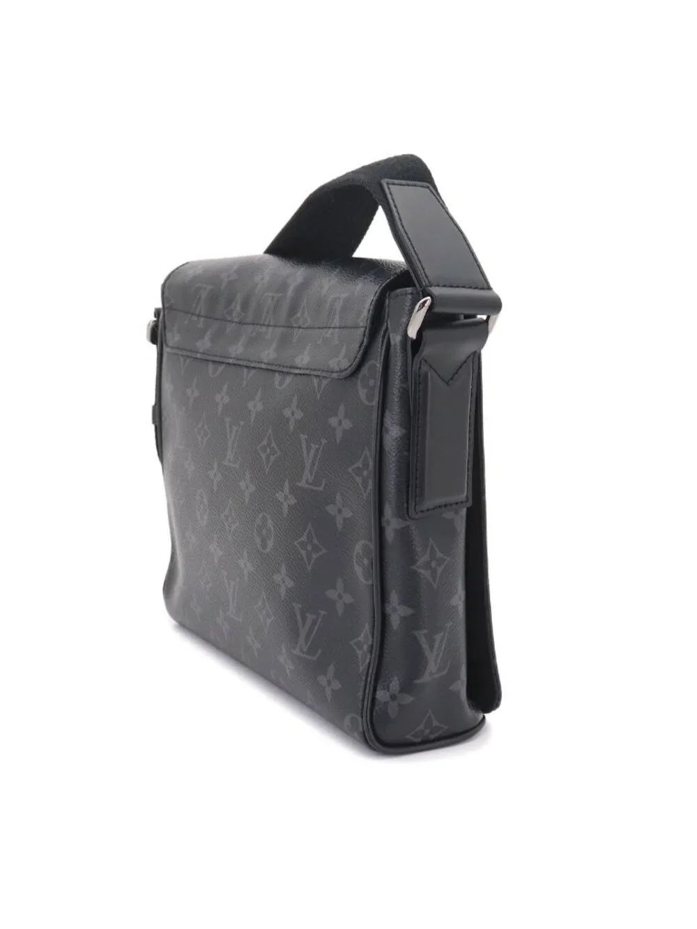 Louis Vuitton Monogram Eclipse District PM NM Shoulder Bag Black